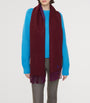 Red Cashmere Reversible EKD Scarf