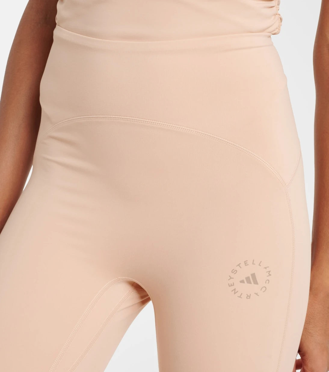 Adidas by Stella McCartney - Ruched high-rise leggings