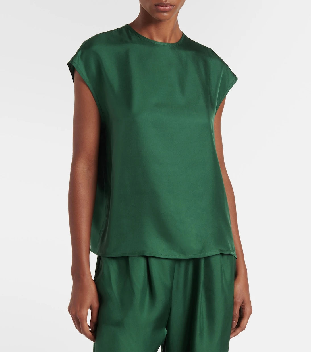 Asceno - Dasha silk twill top