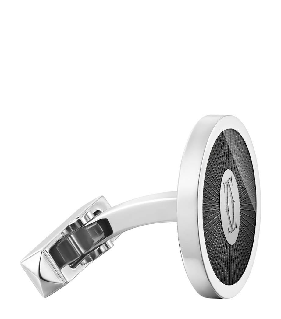 Cartier Sterling Silver Double C de Cartier Cufflinks