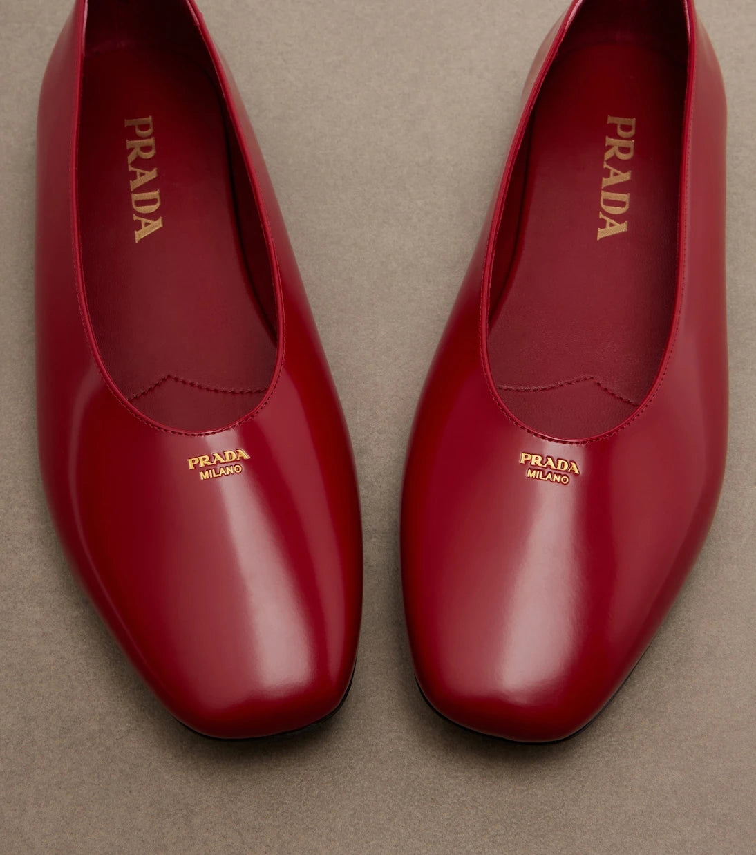 Prada - Leather ballet flats