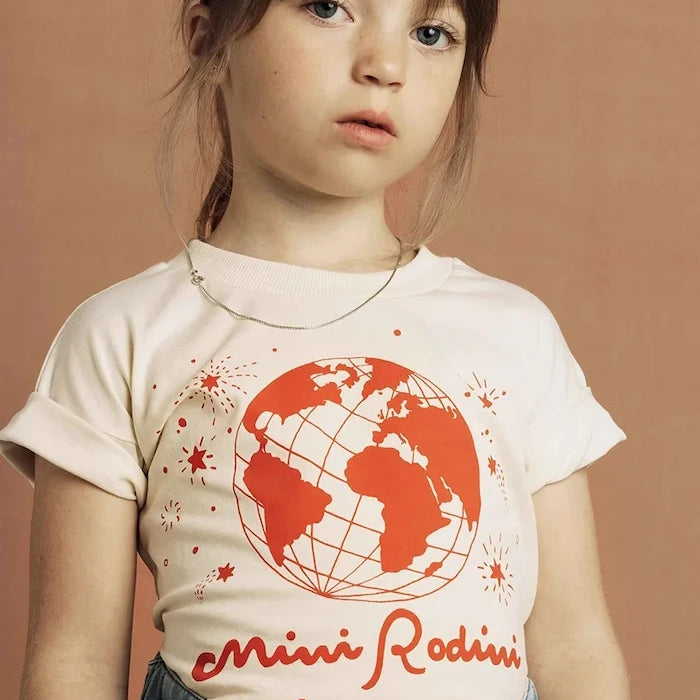 Детска памучна тениска Mini Rodini Mini Rodini society