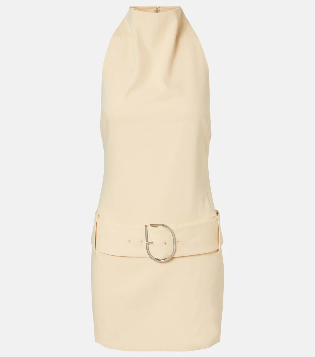 SIR - Sabina belted halterneck minidress