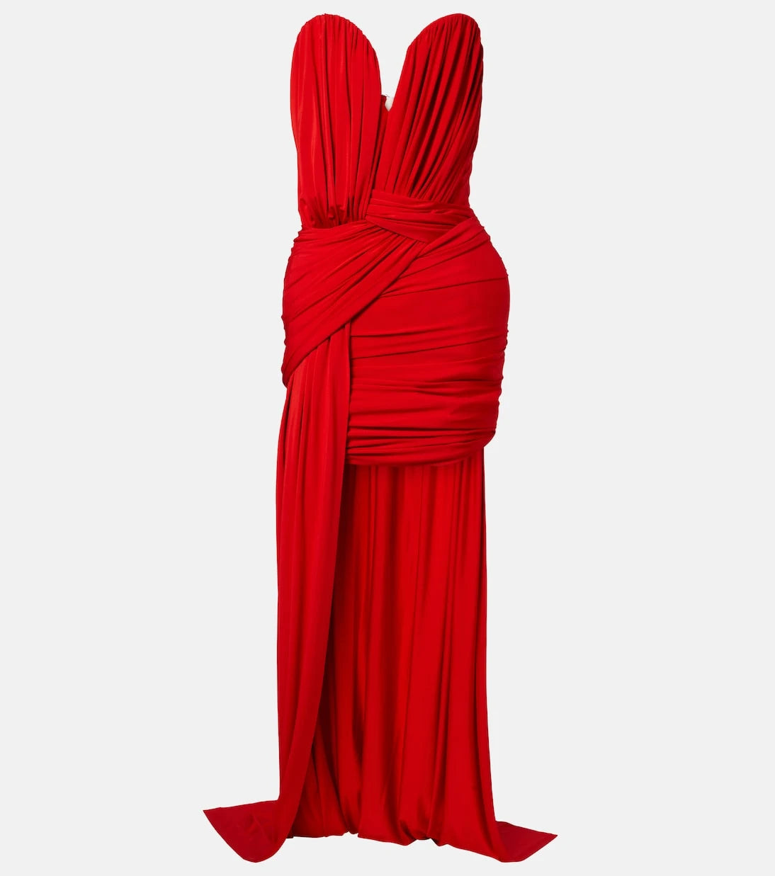 Stella McCartney - Draped crêpe jersey bustier dress