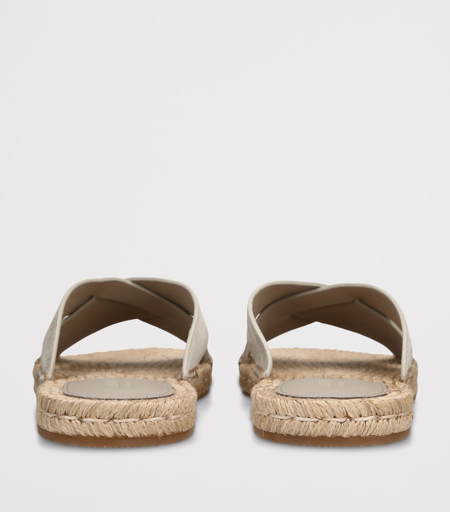 Zegna Suede Espadrille Sandals