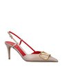 Valentino Garavani Nude VLOGO Slingback Pumps 80
