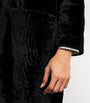 Black Sheepskin Shearling Ora Coat