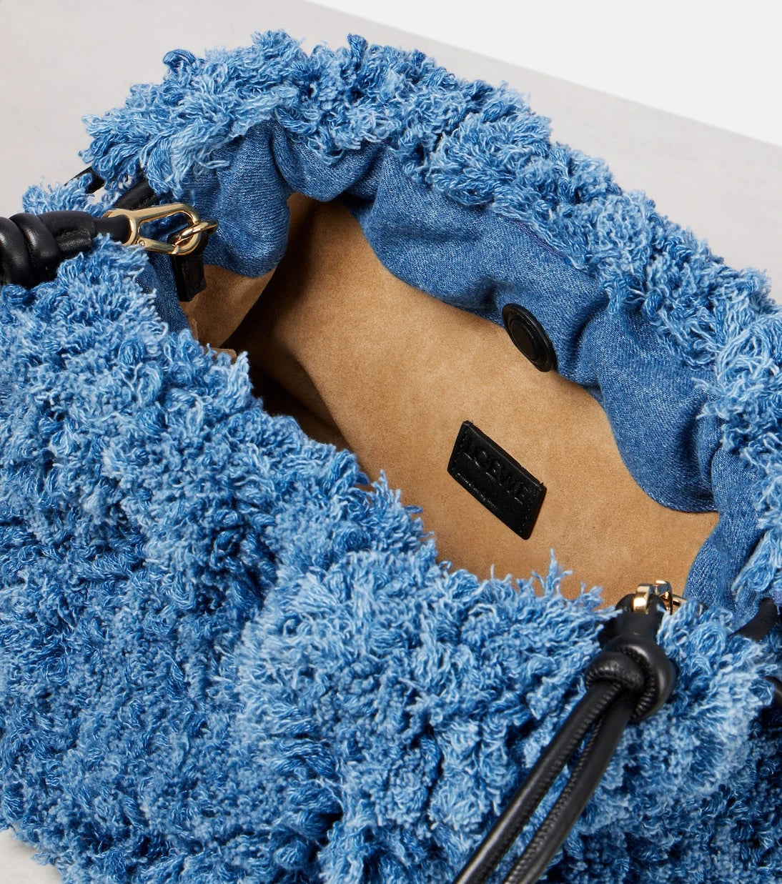 Loewe - Flamenco Medium denim clutch