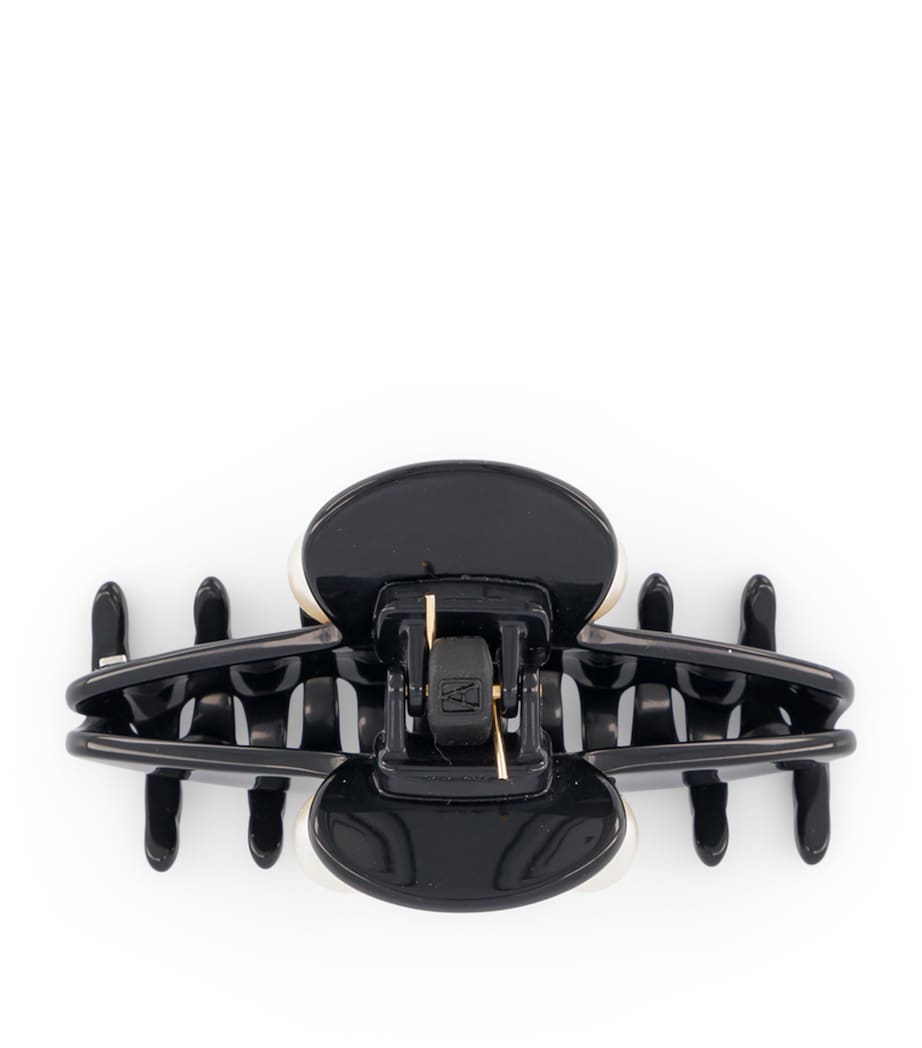 Oversize Pearl-Detail Claw Hair Clip