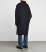 System Navy Wool-Alpaca Overcoat