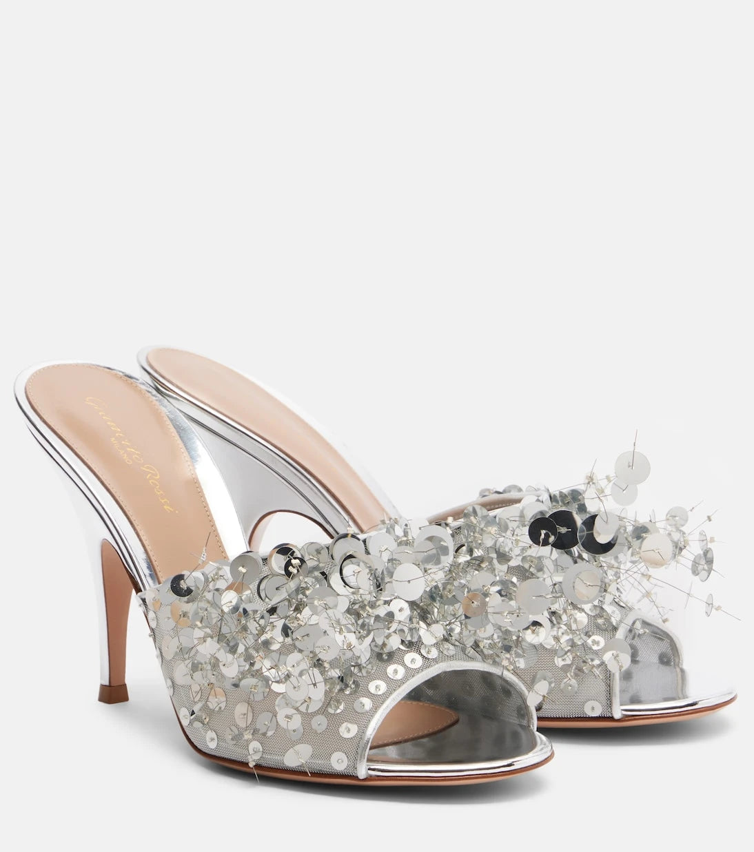 Gianvito Rossi - Abyssa sequined mesh mules
