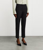 Max Mara Black Gabardine Slim Trousers