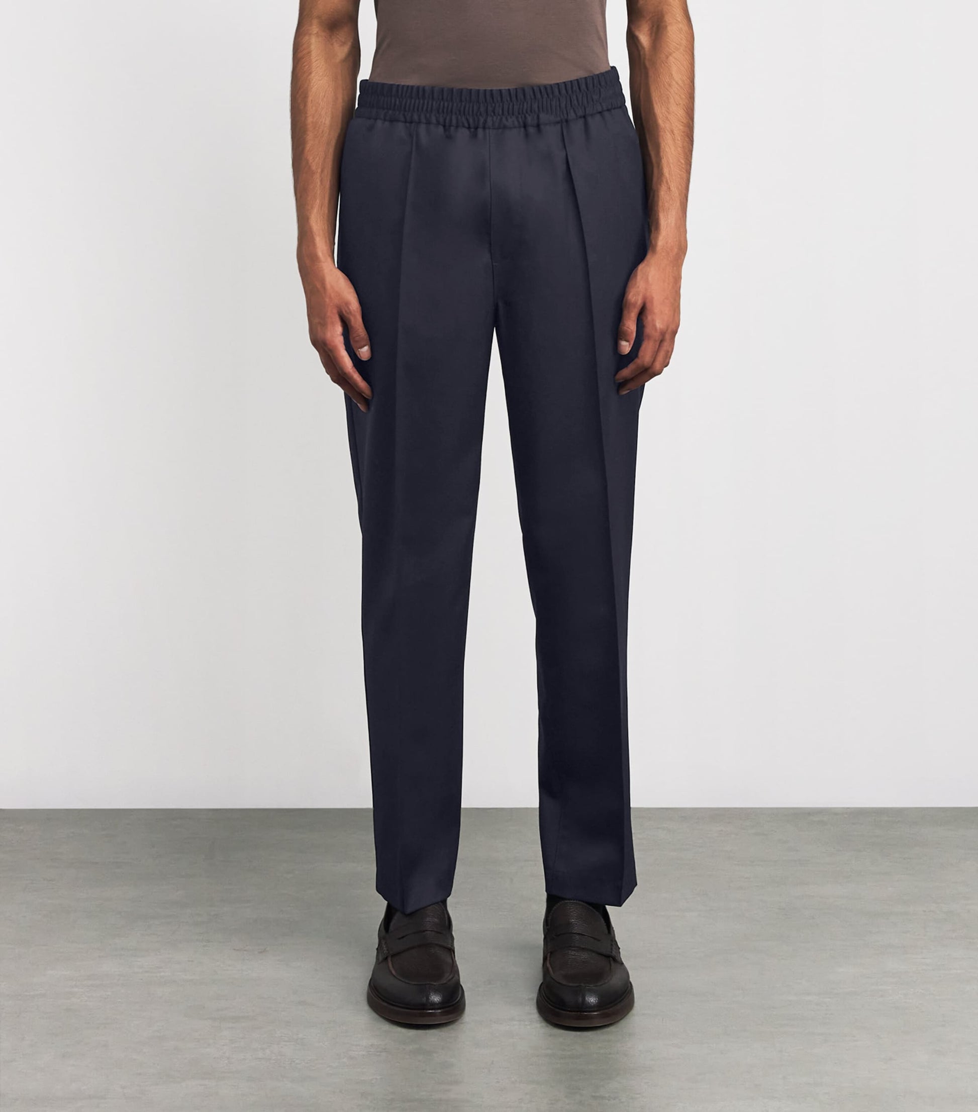 Wool Tapered Trousers