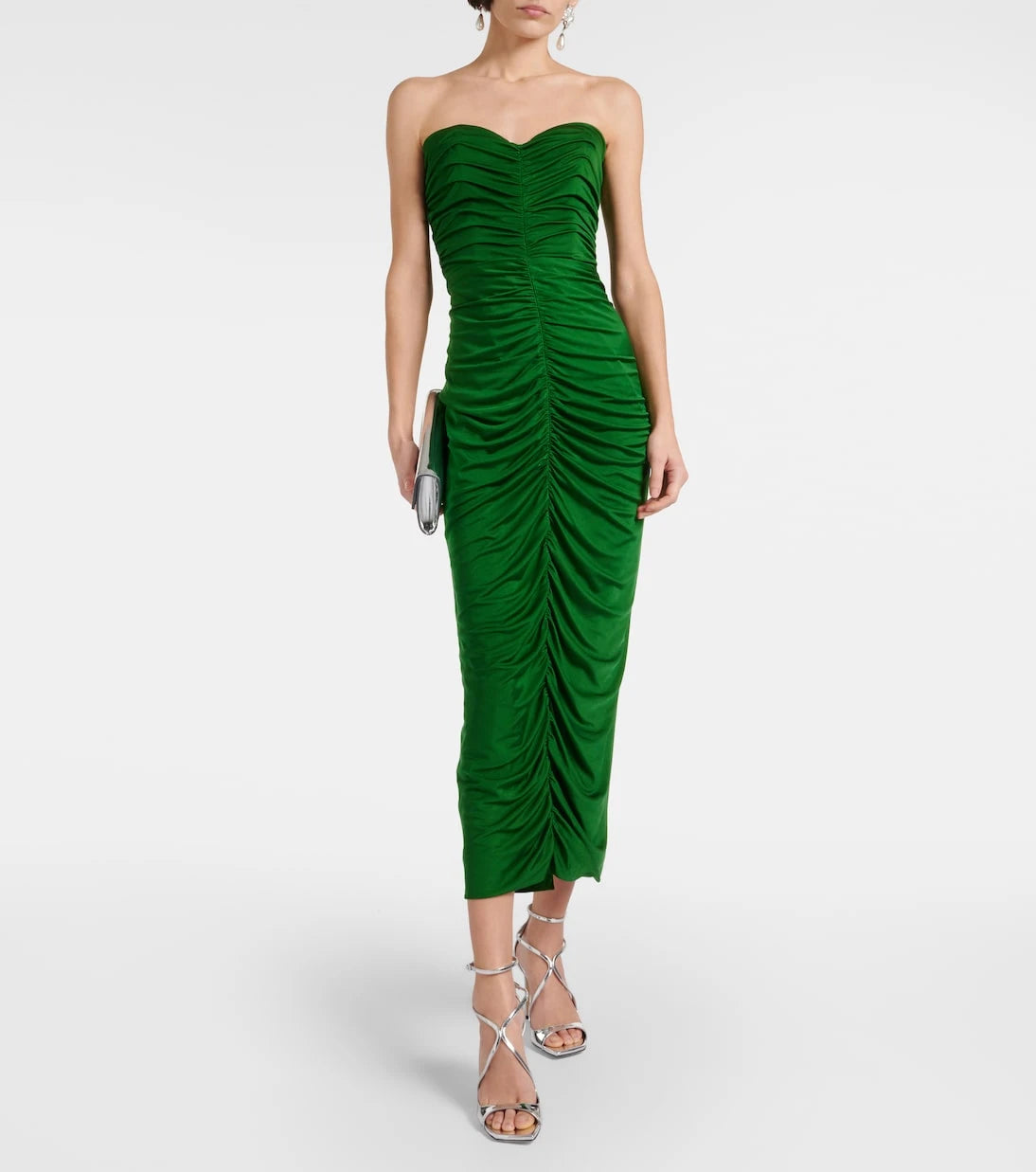 Costarellos - Aveline bustier jersey midi dress