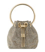 Gold Micro Embellished Bon Bon Top-Handle Bag