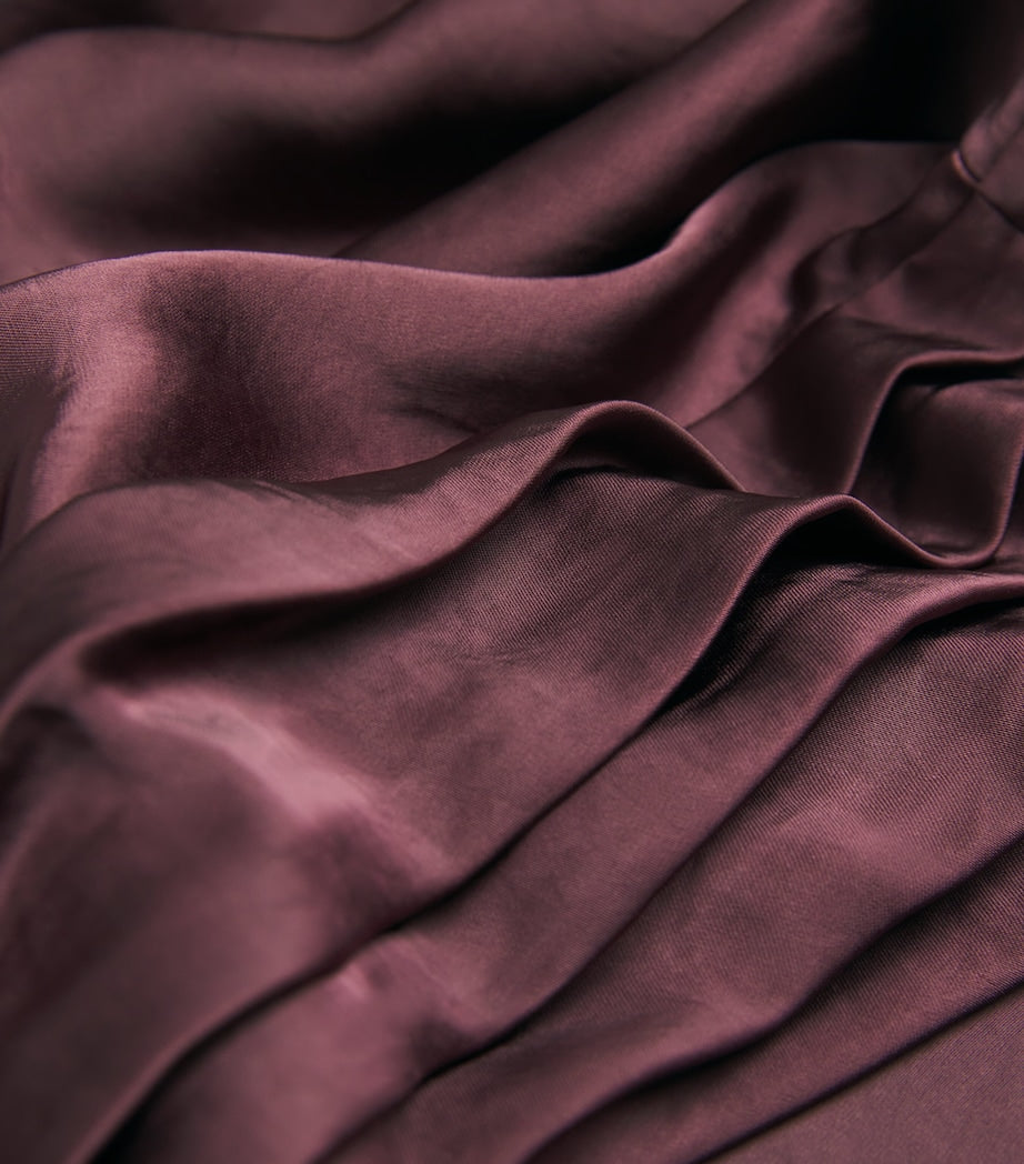 LAPOINTE Purple Asymmetric Maxi Skirt