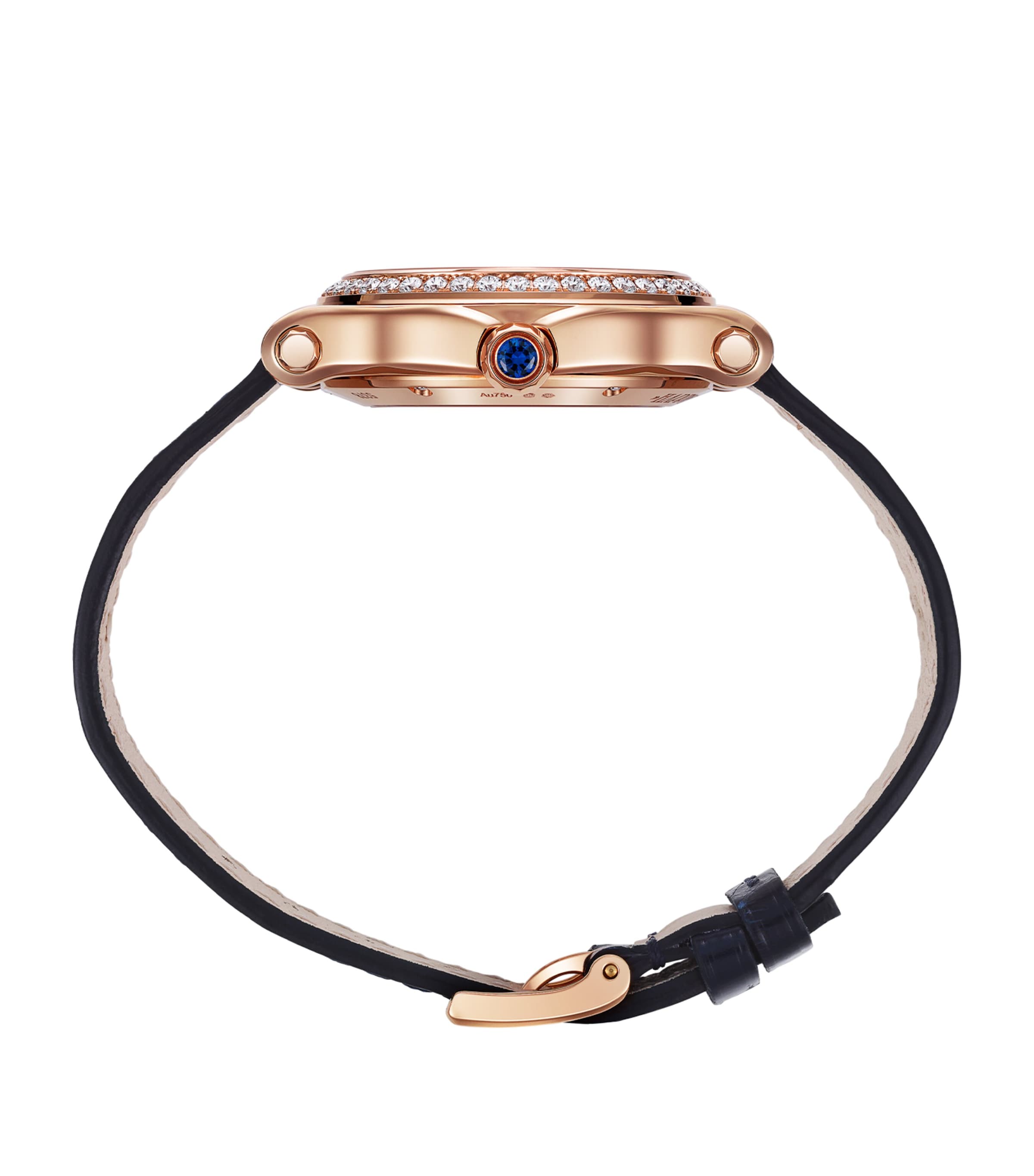 Rose Gold and Diamond Happy Sport Automatic Watch 33mm