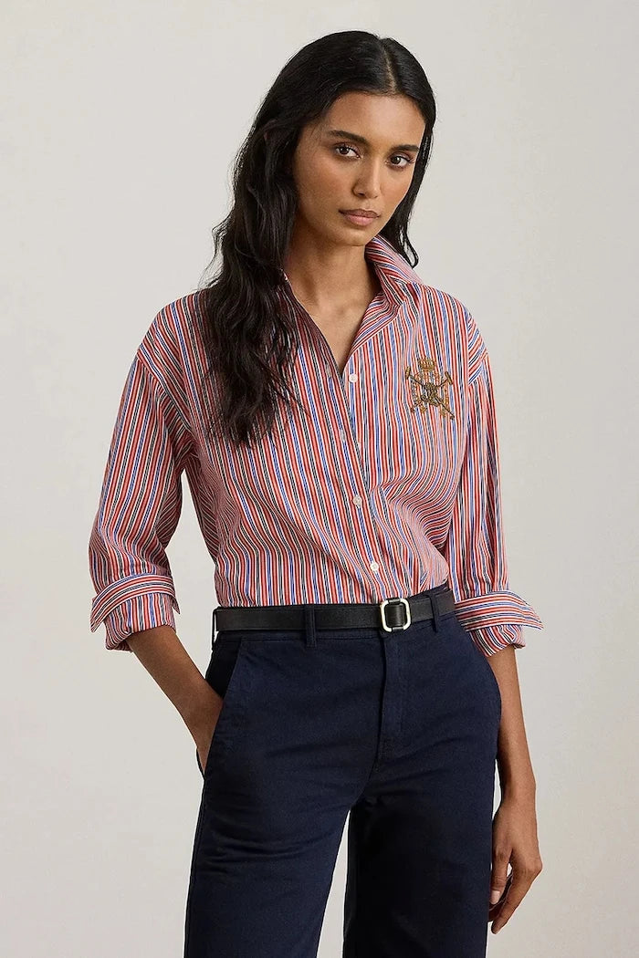 Pamuklu gömlek Lauren Ralph Lauren