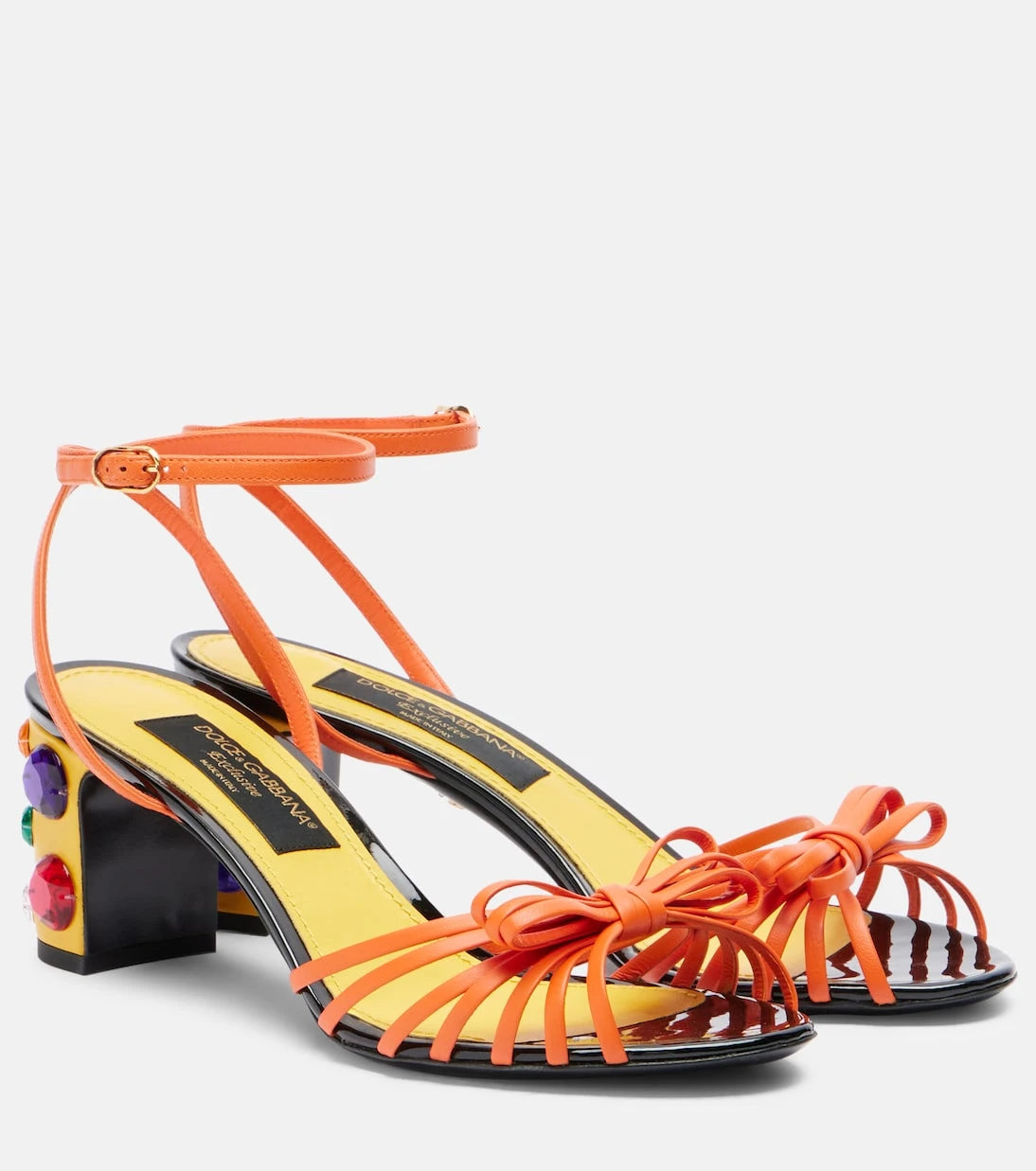 Dolce&Gabbana - Keira embellished leather sandals