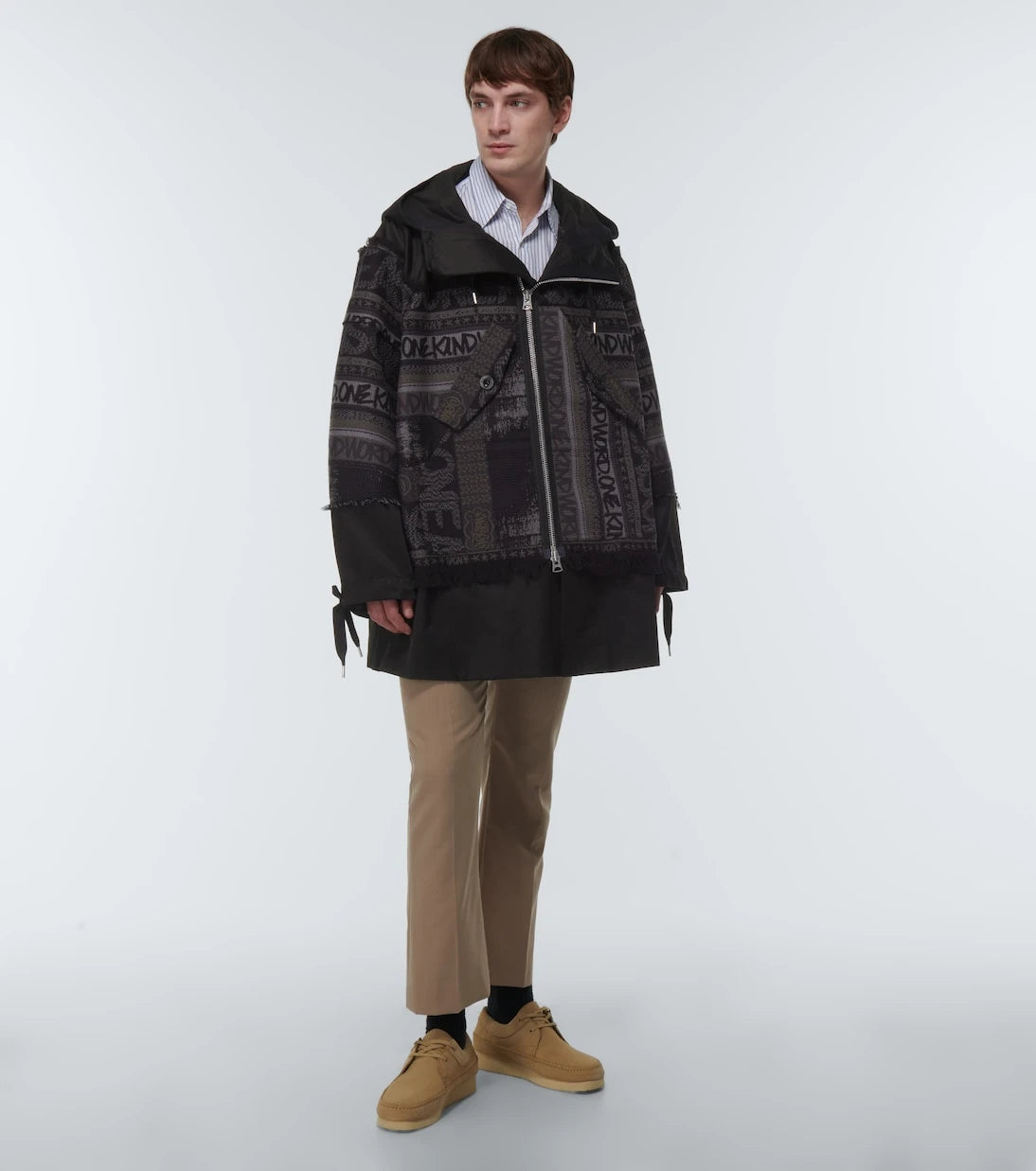 Sacai - X Eric Haze jacquard jacket