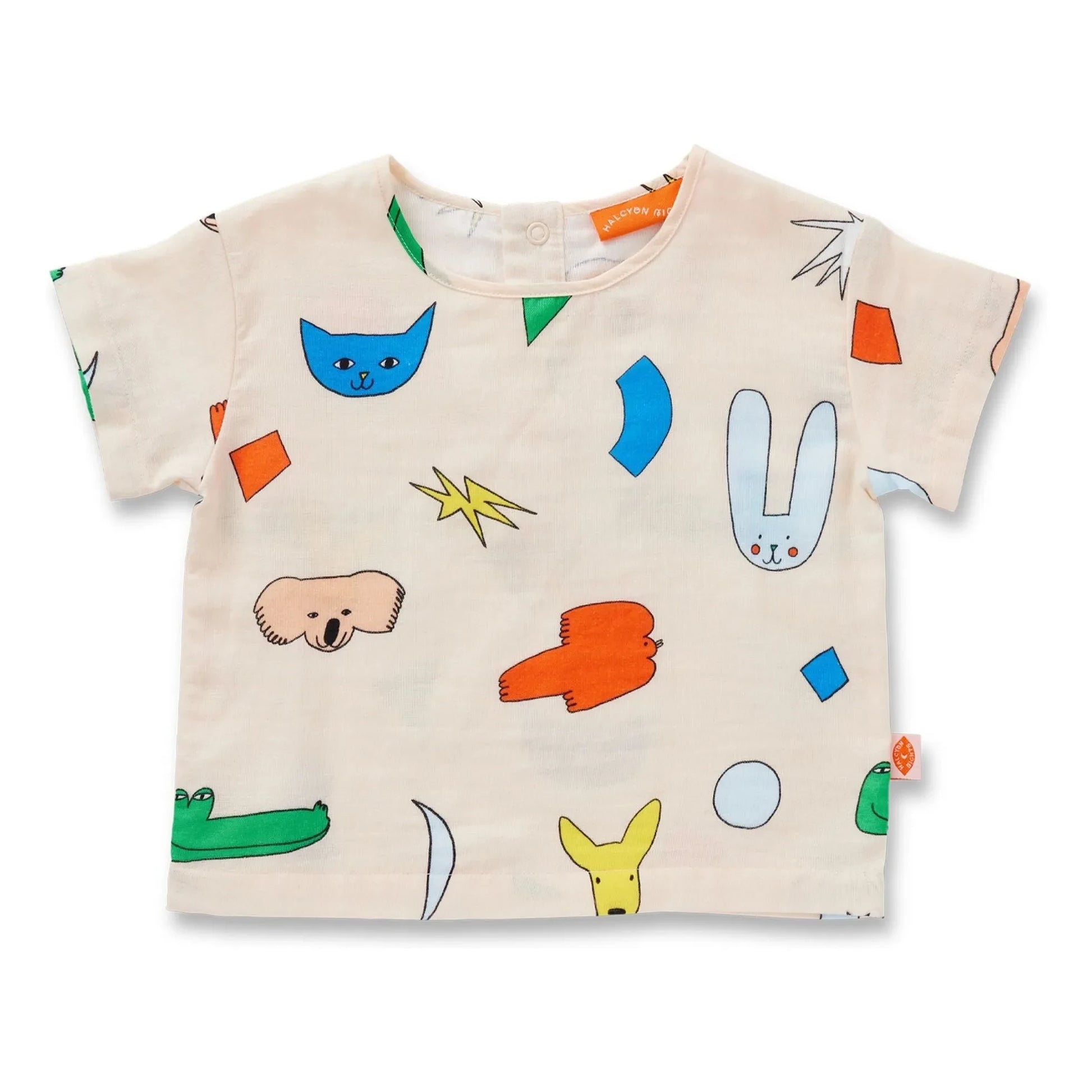 Halcyon Nights - Animal T-shirt | Ecru