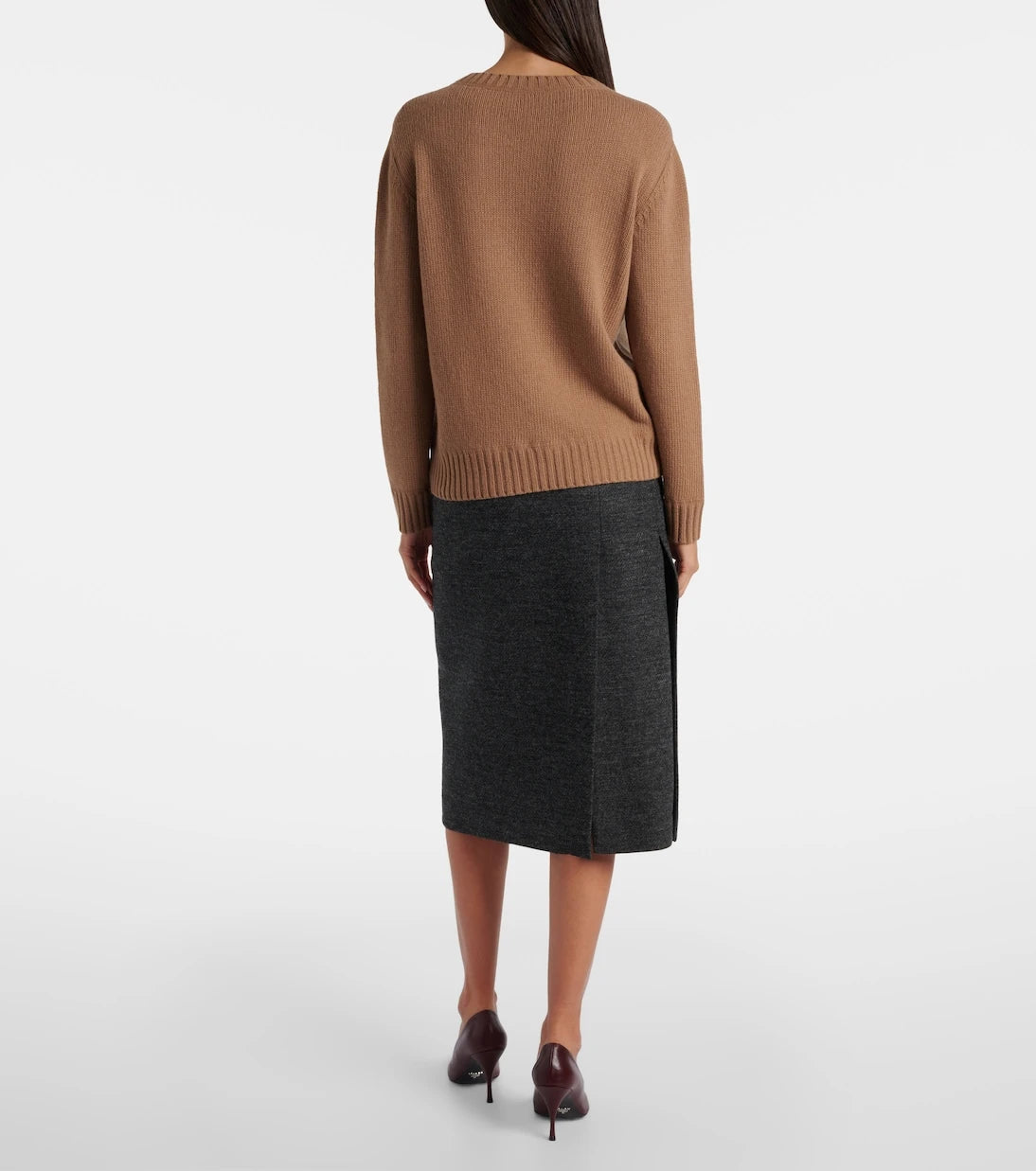 Prada - Logo wool and cashmere sweater