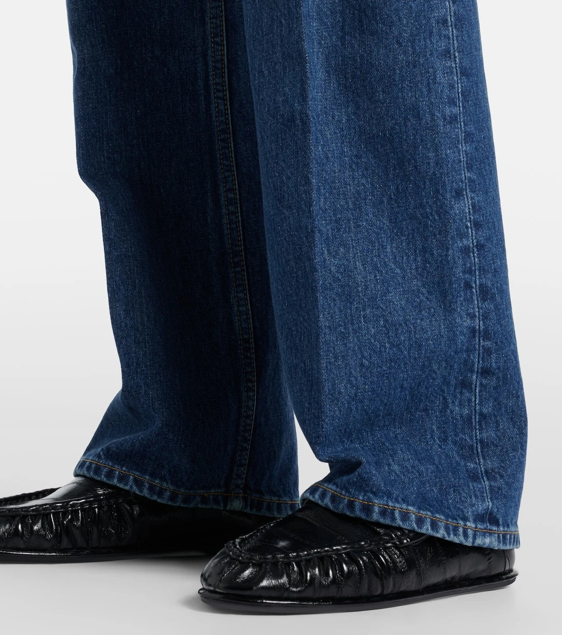 Saint Laurent - Clyde high-rise straight jeans