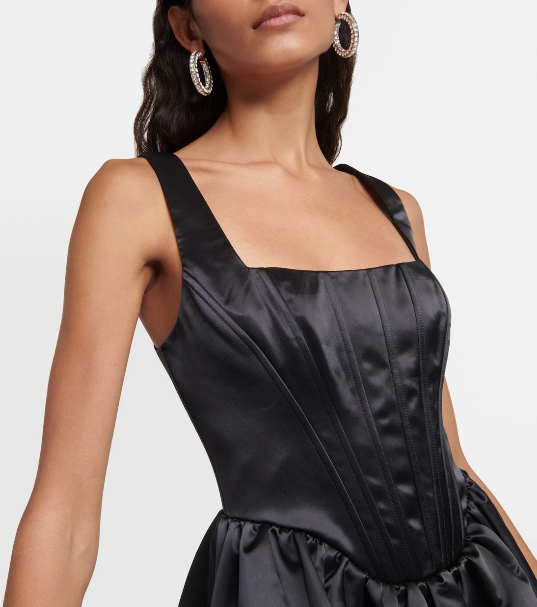 Staud - Landscape satin minidress