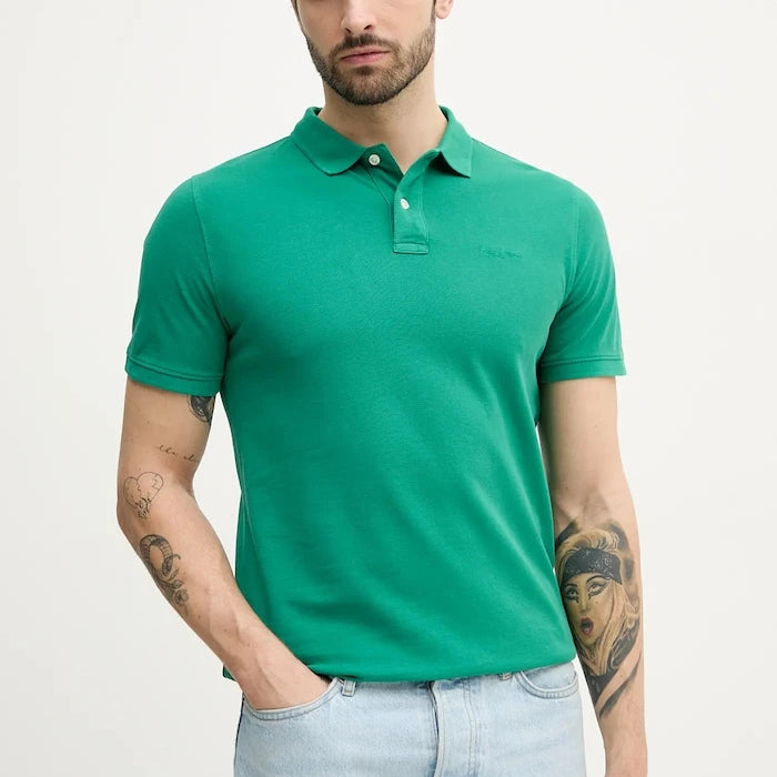 Pepe Jeans erkek pamuklu polo yaka tişört NEW OLIVER GD
