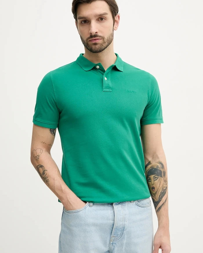Pepe Jeans erkek pamuklu polo yaka tişört NEW OLIVER GD