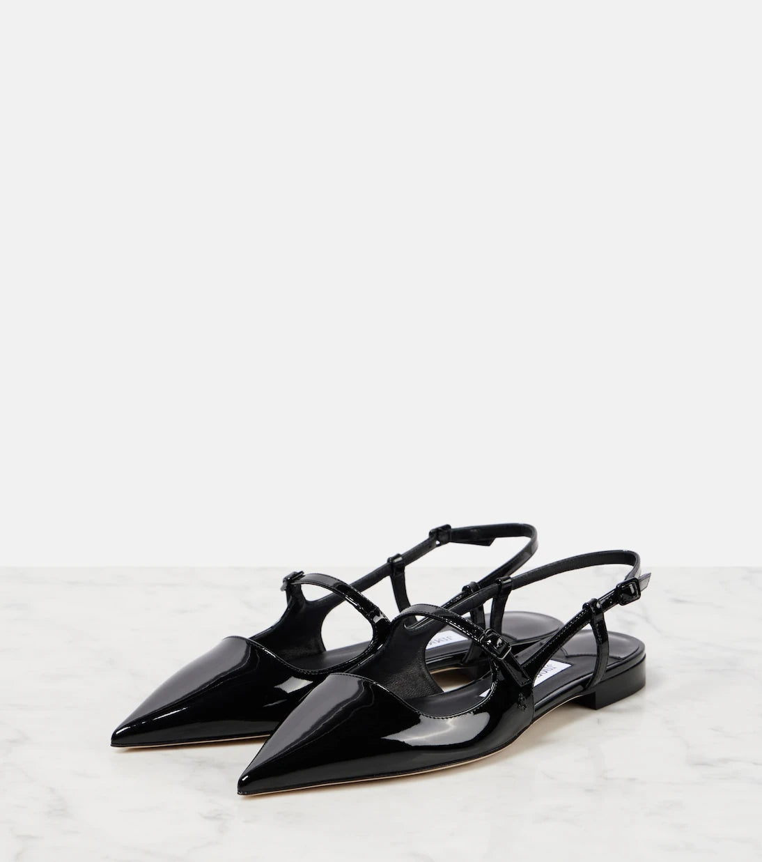 Jimmy Choo - Didi patent leather Mary Jane flats