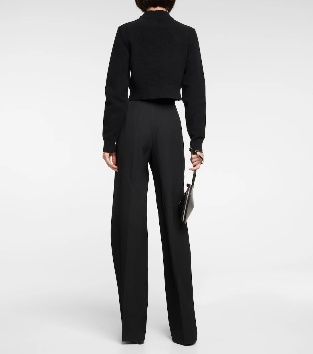 Alaïa - Keyhole virgin wool cropped sweater