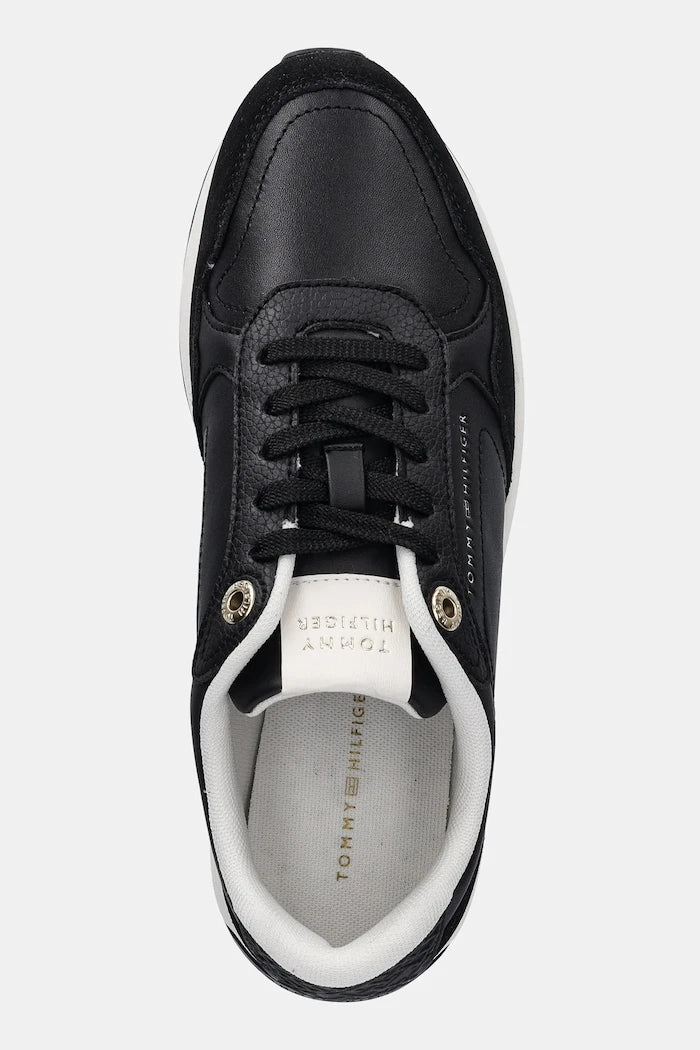 Кожени маратонки Tommy Hilfiger MONOGRAM MIX MATERIAL RUNNER
