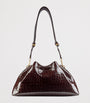 Jimmy Choo Brown Medium Cinch Leather Shoulder Bag