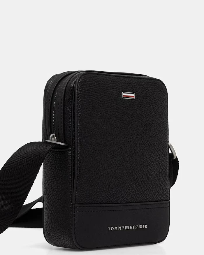 Tommy Hilfiger erkek suni deri omuz çantası