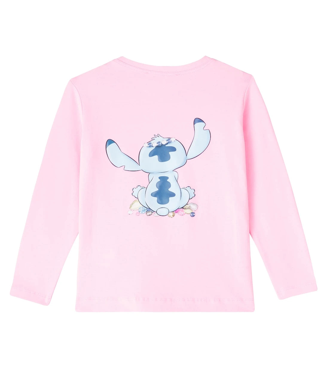 Monnalisa - x Disney® Stitch cotton-blend jersey top