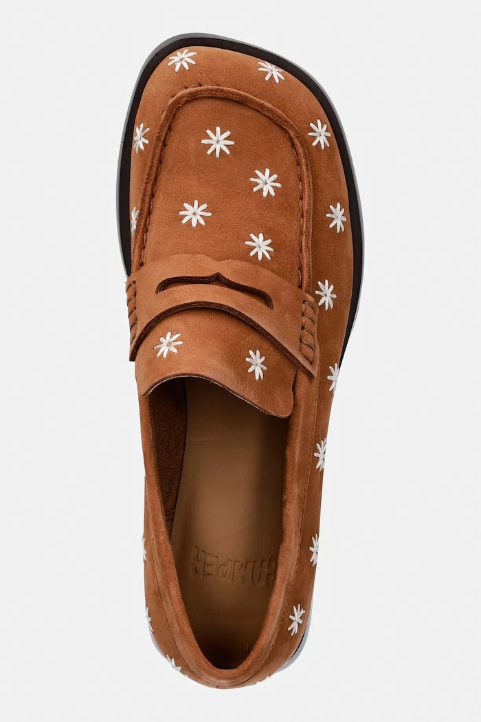 Велурени мокасини Camper Donna
