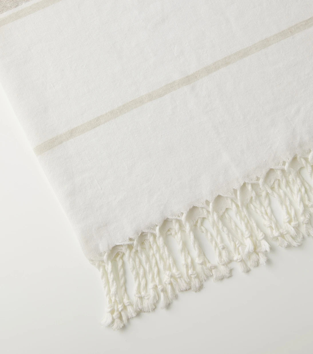 Brunello Cucinelli - Striped linen-blend blanket