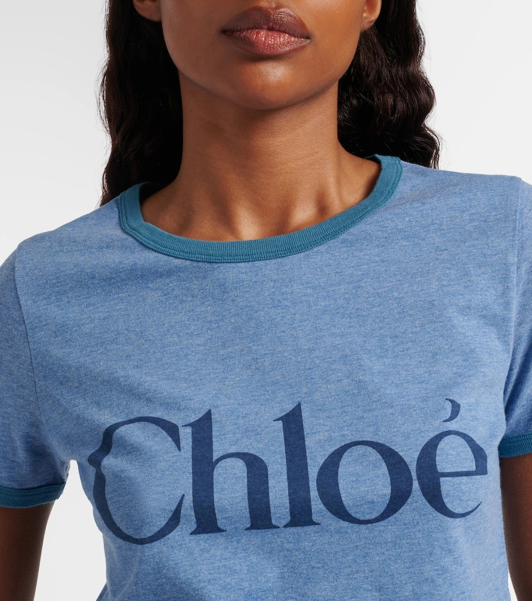 Chloé - Logo cotton-blend jersey T-shirt