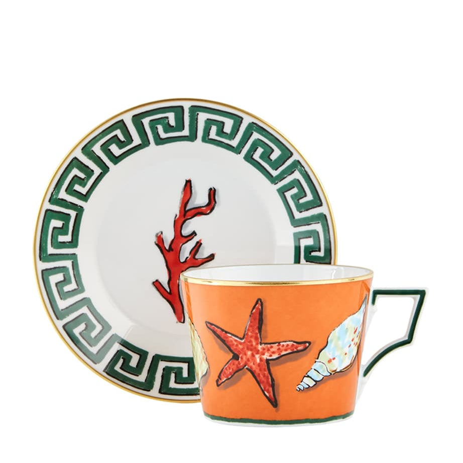 Il Viaggio di Nettuno Teacups and Saucers (Set of 2)