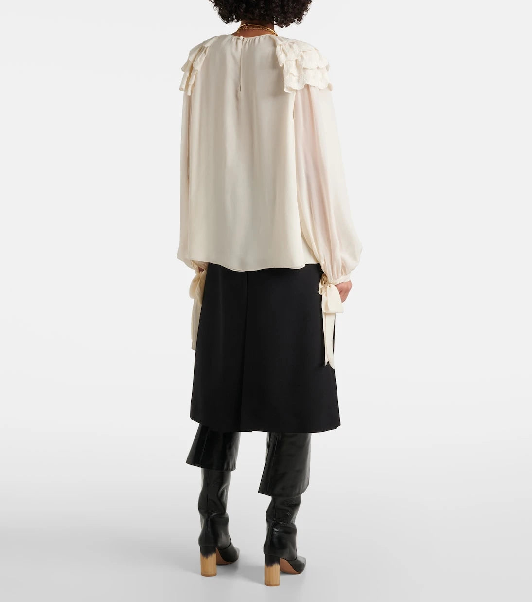 Chloé - Ruffled silk blouse