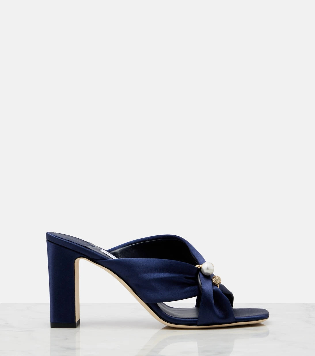 Jimmy Choo - Rafi embellished satin mules