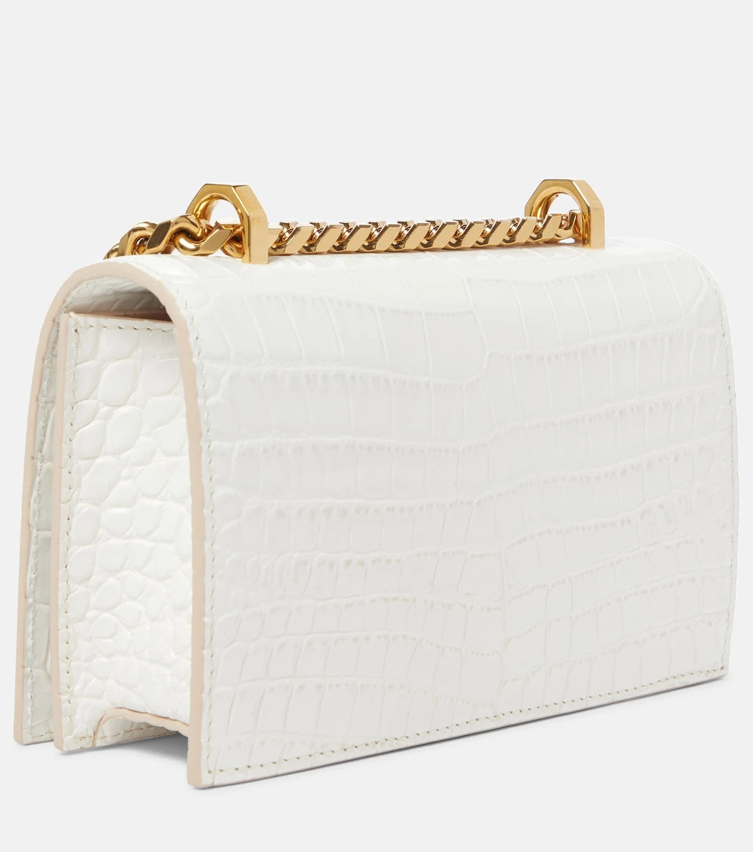 McQueen - Jewelled Satchel Mini leather crossbody bag