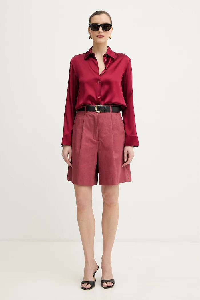 Къс панталон с лен Weekend Max Mara ECUBA
