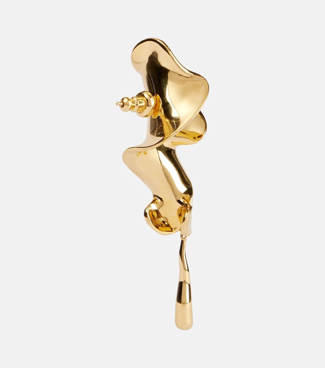Khaite - Tidal gold-plated drop earrings
