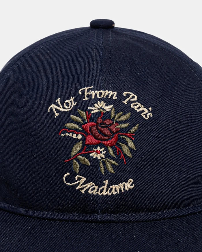 Drôle de Monsieur Casquette Slogan Rose Pamuklu Vizörlü Şapka