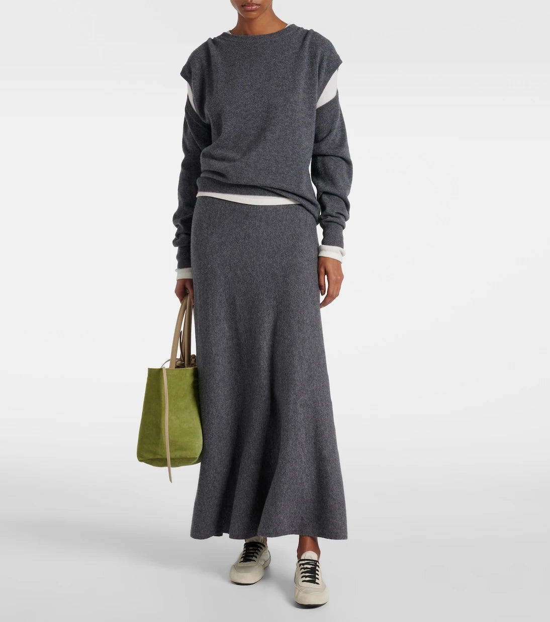 Lisa Yang - Torie knitted cashmere maxi skirt