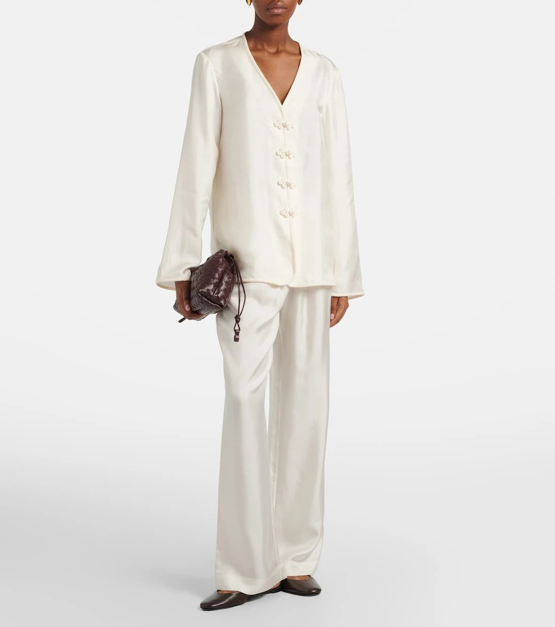 Róhe - Silk wide-leg pants