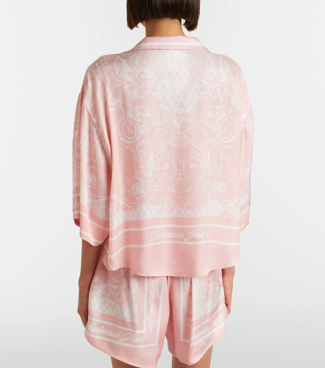Balmain - Printed twill pajama shirt