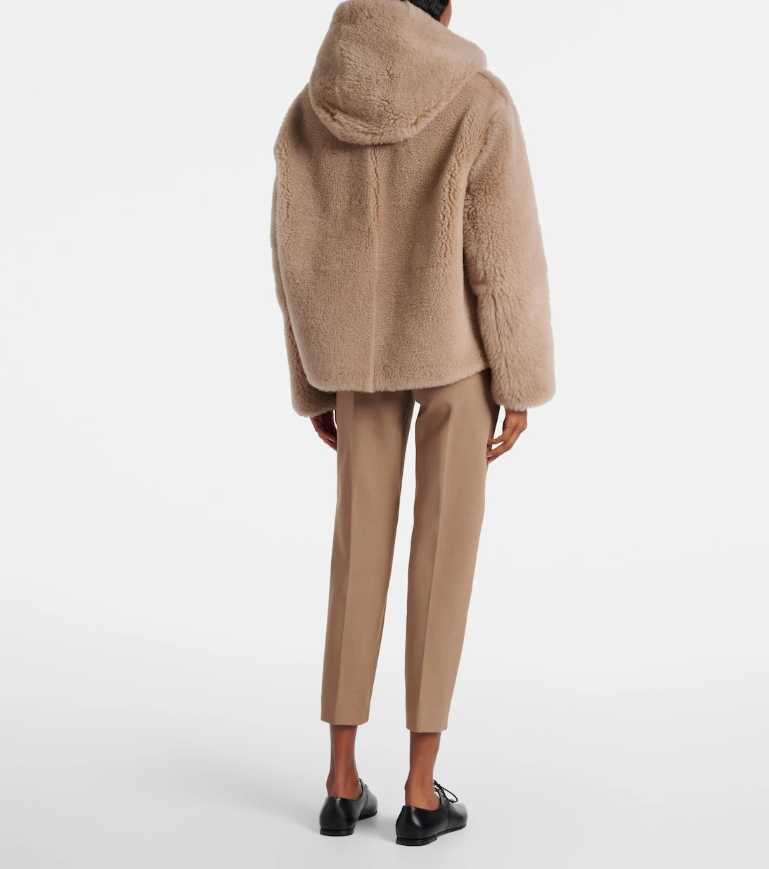 'S Max Mara - جاكيت صوف بقبعة Sole